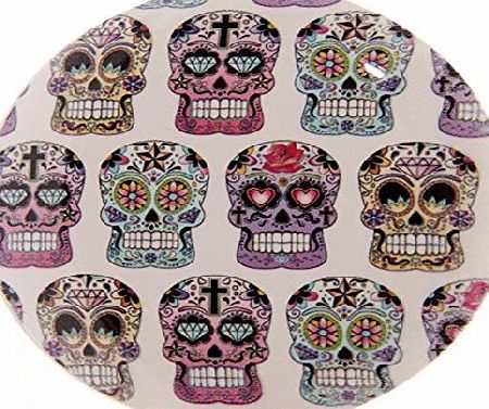 Fish Around DESIGNER SUGAR SKULL COMPACT MIRROR MAKES A GREAT GIFT OR STOCKING FILLER