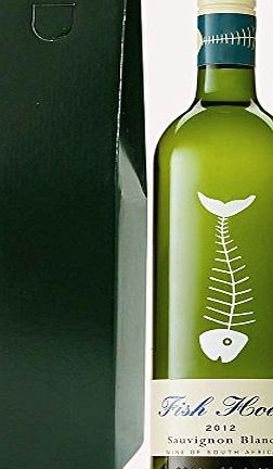 Fish Hoek Sauvignon Blanc 75cl Bottle in Green Gift Bottle Box with Hand Crafted Gifts2Drink Tag