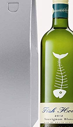 Fish Hoek Sauvignon Blanc 75cl Bottle in Silver Gift Box with Happy Mothers Day Gifts2Drink Tag