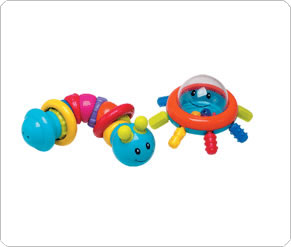 Fisher Price Bug and Octopus Rattle Set