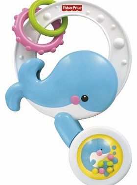 Fisher Price Spill & Spin Whale Rattle - Bath Toy