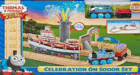 Fisher-Price Thomas and Friends Thomas and Friends Wooden Railway Celebration on
