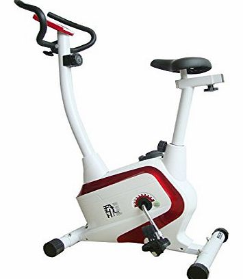 FIT4HOME F4H Olympic magnetic Bike ES-8401 Resistance Exercise Bike Portable Fitness (RED/WHITE)