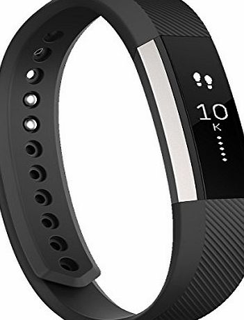 Fitbit Alta Fitness Wrist Band - Silver/Black, Small