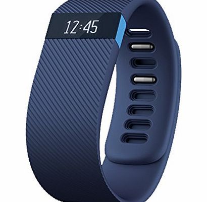 Fitbit Charge Wireless Activity with Sleep Wristband - Blue, Large