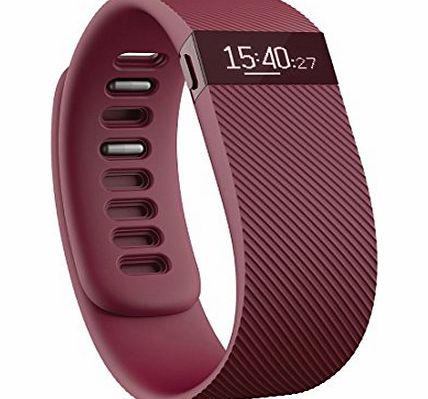 Fitbit Charge Wireless Activity with Sleep Wristband - Burgundy, Large