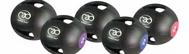 Fitness-Mad 10kg Double Grip Medicine Ball