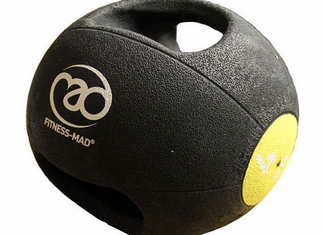 Fitness-Mad 4kg Double Grip Medicine Ball