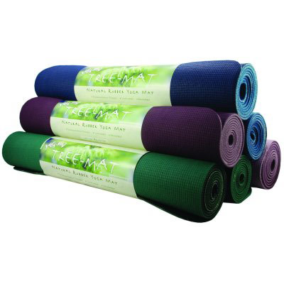 Fitness-Mad Natural Tree Mats (YTREEAL - Aubergine Top/Lavender Bottom)