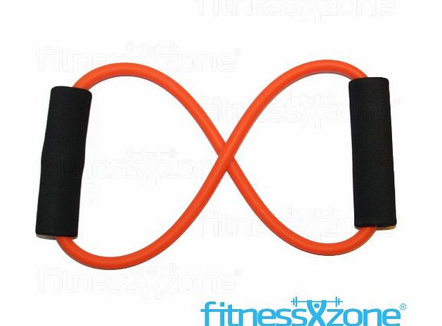 Resistance Band O-Ring Tube Home Gym Ultimate Fitness Muscle Workout Exercise Yoga Tubes fitnessXzone (Orange)