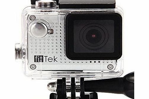 fitTek Youth S30W Sports Action Camera Mini Camcorder CAR DVR Digital Video Recorder with LCD Screen 1080P HDMI 30m waterproof WIFI, Real Time Preview, remote controlled via smart phone for iPhone 6 6
