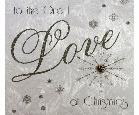 FIVE DOLLAR SHAKE  THE SNOW BALL RANGE `` To The One I Love `` Handmade Christmas Card - XB16
