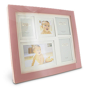 Five Photo Collage Pink Photo Frame