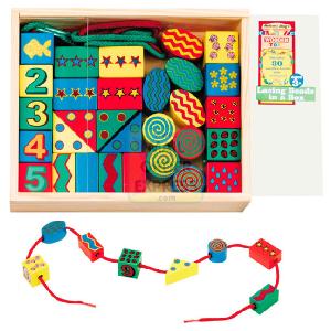 Flair Melissa and Doug Lacing Beads in a Box