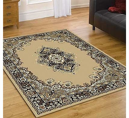 Flair Rugs Element Lancaster Traditional Rug, Beige, 220 x 320 Cm