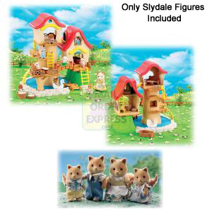 Sylvanian Families Fairground Tree House and Slydale Family Set