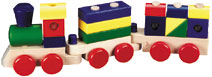 Flair Toys Melissa & Doug - Wooden Stacking Train