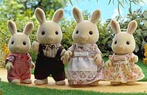 Flair Toys Sylvanian Families - Buttermilk Rabbit Family -