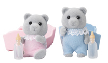Flair Toys Sylvanian Families - Grey Bear Baby