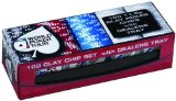 World Poker Tour - 100 Clay Chips and Dealer Tray Set