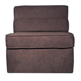 Flame Diana Single Chair Bed In Mink Microfibre