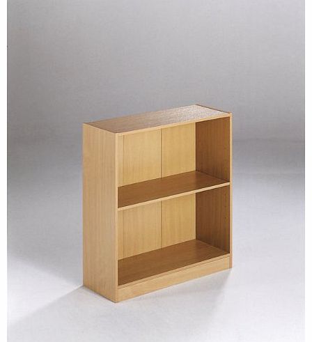 Flatpack Maestro Wooden Bookcase - 2 Shelf - Beech (LBC)