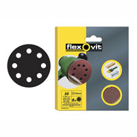 Flexovit Hook and Loop Discs Pack of 25 125mm Assorted 63642526710