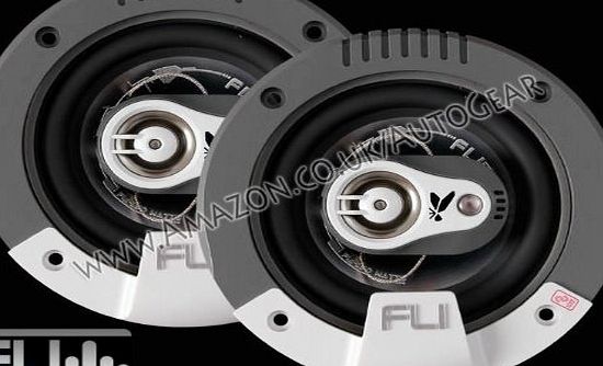 FLI Audio Integrator 4`` inch 100mm 3-Way Triaxial 150 Watts Car Door Coaxial Speakers Set