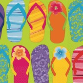 Flip Flop Party Napkins - 16 in a pack