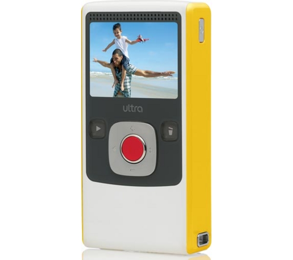 FLIP Ultra II Pocket Camcorder white & yellow