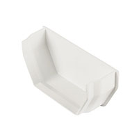 Square Line Internal Stop End 112mm White