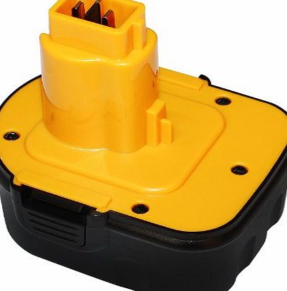 FLOUREON 12V 3000mAh NI-MH Replacement Power Tool / Codeless Drill Battery for DeWalt DC9071 DE9037 DE9074 DE9075 DE9501 DW9071 DW9072 DW980 2802K 152250-27 397745-01(Cordless Saws) (Black)