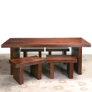 Indian dining set with stools furniture