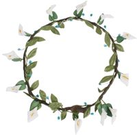 Flower Hair Wreath - Calla Lily - White