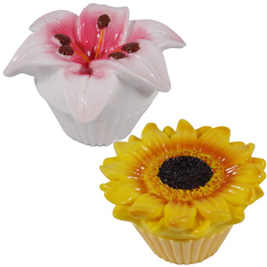Flower Lip Balms Set - Lily and Sunflower