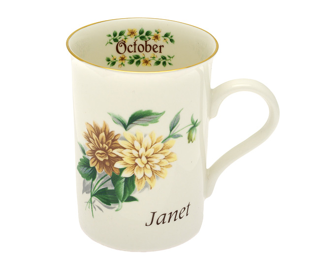 flower Of The Month Mug - October