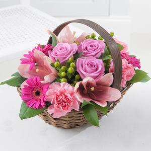 Flowers Direct Cerise Basket