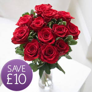 Flowers Direct Deluxe Red - 12 Deluxe Red Roses