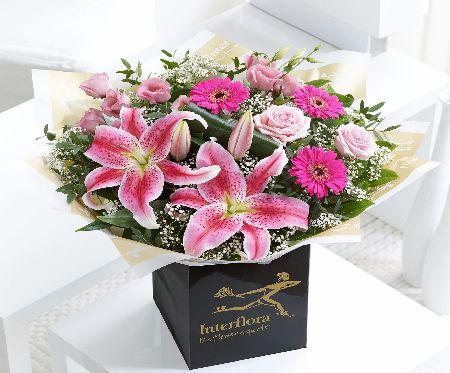 Flowers Direct Pink Radiance Hand-tied