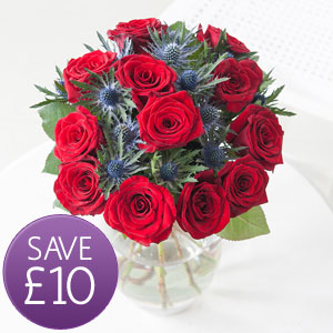 Flowers Direct Ultimate Love - 12 Large Deluxe Red Roses