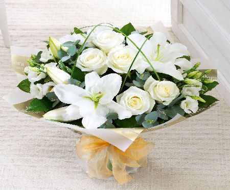 Flowers Direct Wonderfully White Hand-tied