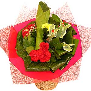 Flowers Directory Zoe - Designer Bouquet in Reds