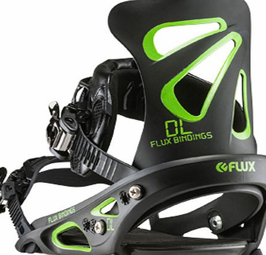 Flux Mens Flux DL Snowboard Bindings - Black Green