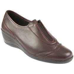 Female ACOFLY1010 Leather Upper Leather/Textile Lining Casual Shoes in Burgundy
