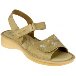 Fly Flot Female Bethany Leather Upper Leather Lining Comfort in Tan