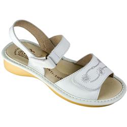 Fly Flot Female Bethany Leather Upper Leather Lining Comfort in White