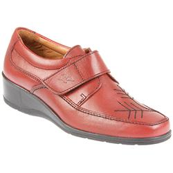 Fly Flot Female Capofly805 Leather Upper Leather Lining Casual in Black Antique, Red