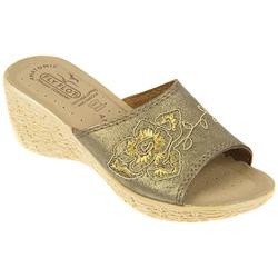 Fly Flot Female Flyl500banker Leather textile Upper Leather insole Lining Comfort Summer in Gold