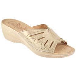 Fly Flot Female Flyl712 Leather Upper Leather insole Lining Comfort Summer in Beige