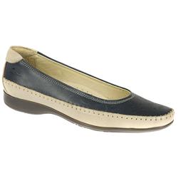 Female Kimberly Leather Upper Leather Lining Comfort Shoe Video Demonstrations in Black, Navy-Beige, White Turquoise